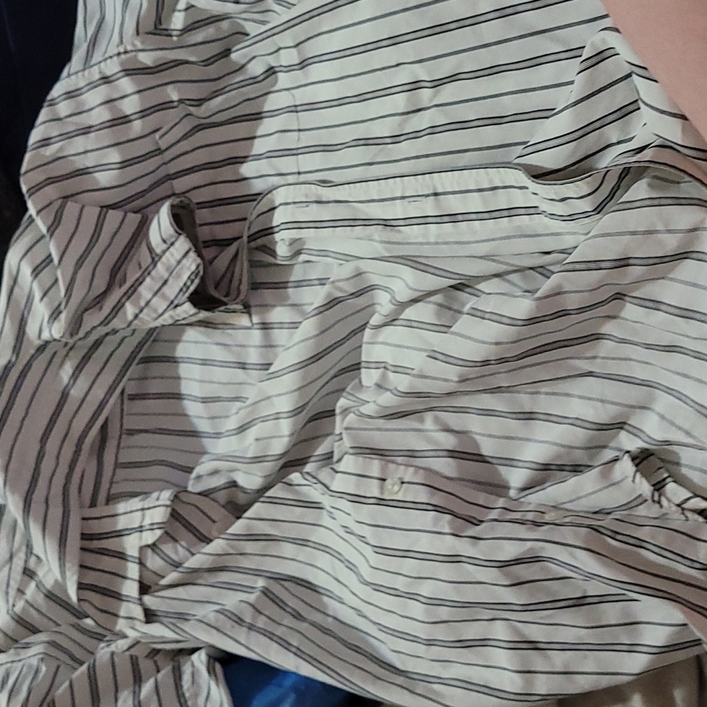 Striped button up